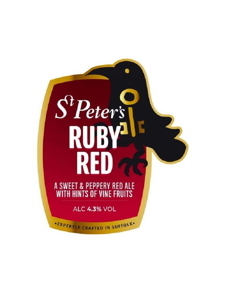 Etiqueta Cervesa St. Peter's Ruby Red 50cl