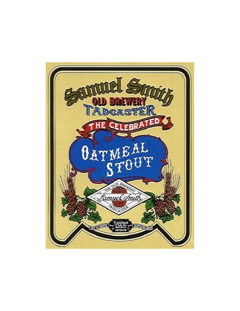 Etiqueta Cervesa Samuel Smith Oatmeal Stout