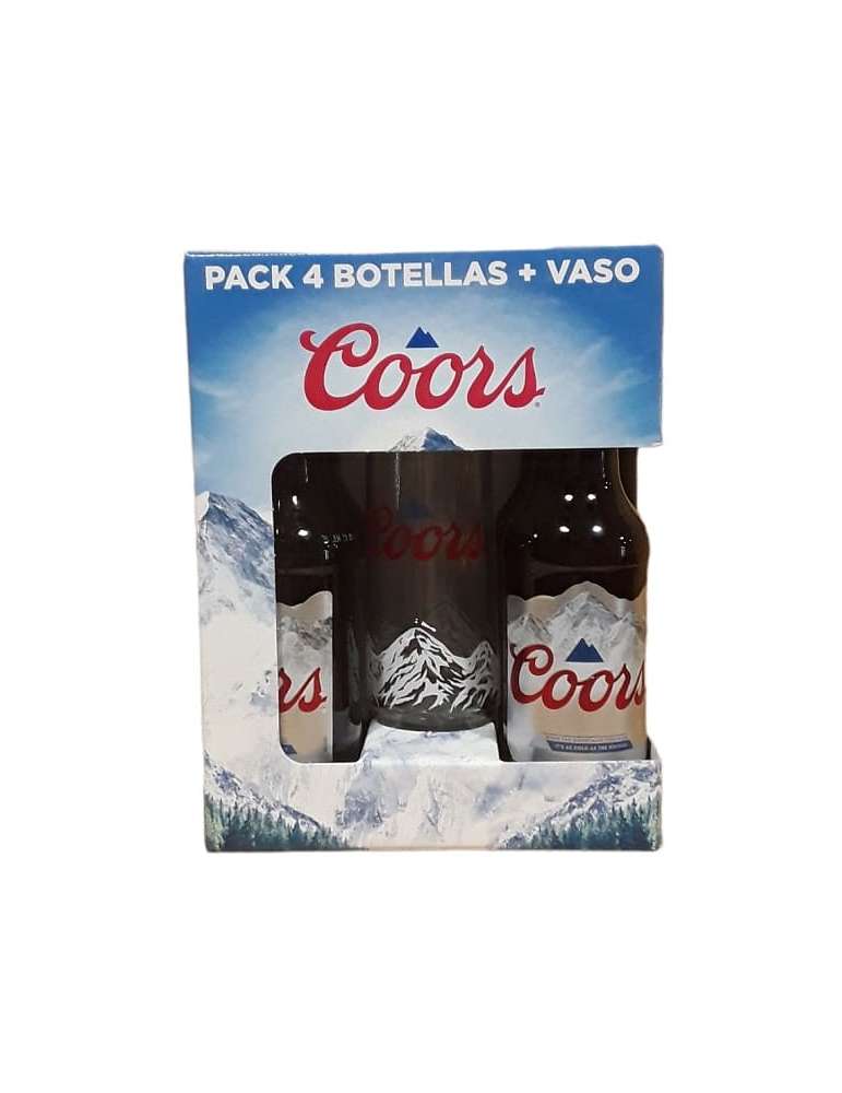 Pack 4+vaso COORS