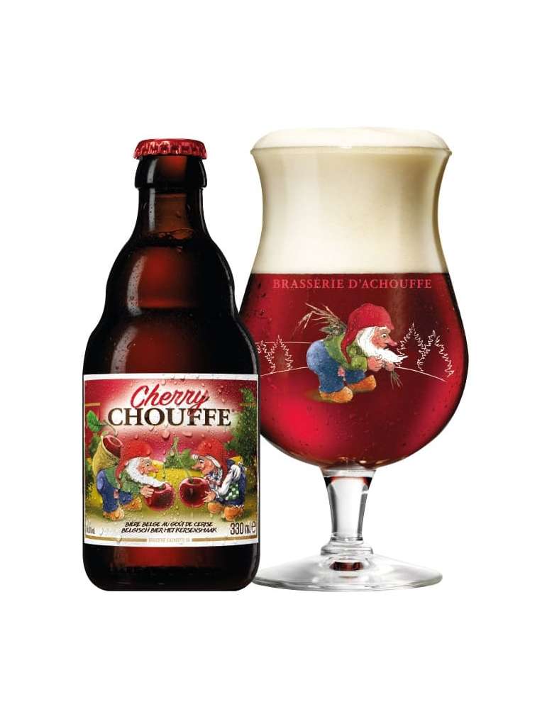 Cervesa Cherry Chouffe 33cl amb got