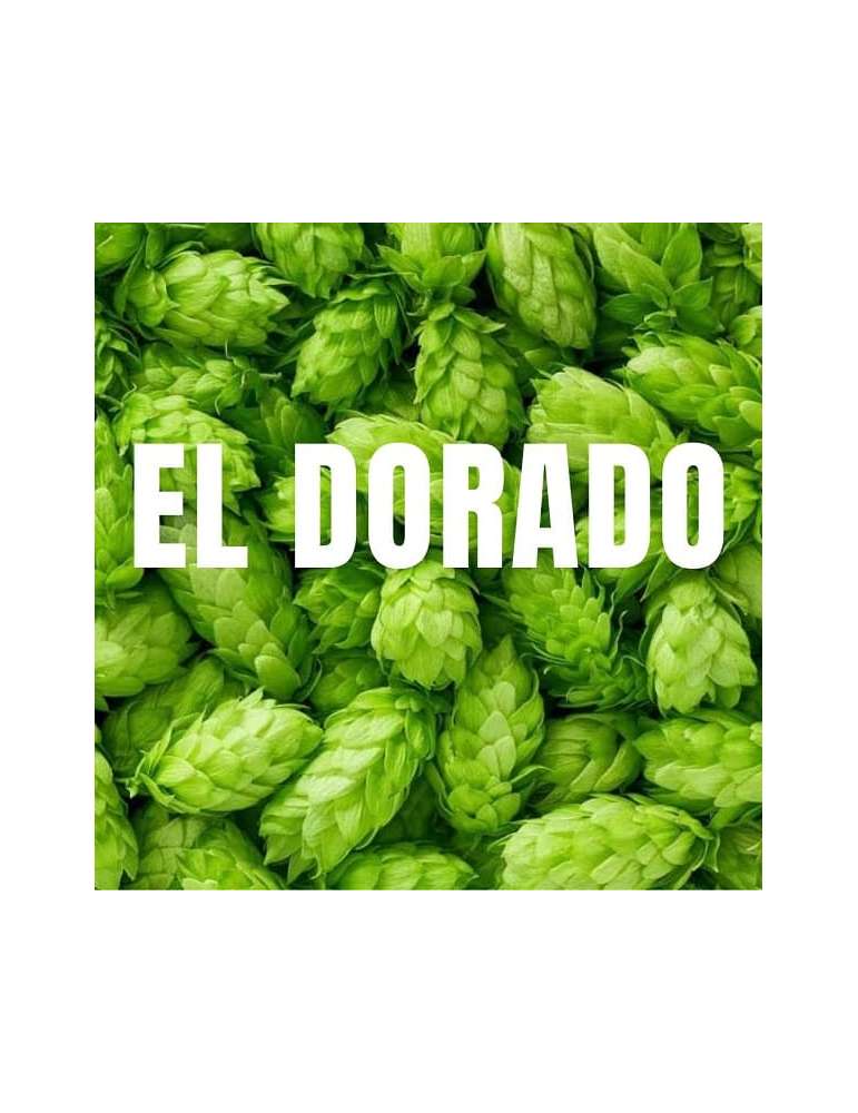 Bossa de 100 grams de llúpol El Dorado en flor