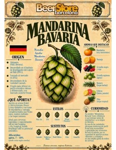 Lúpulo Mandarina Bavaria Pelet 125gr