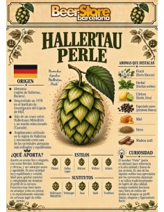Lúpulo Hallertau Perle Pélet 125g